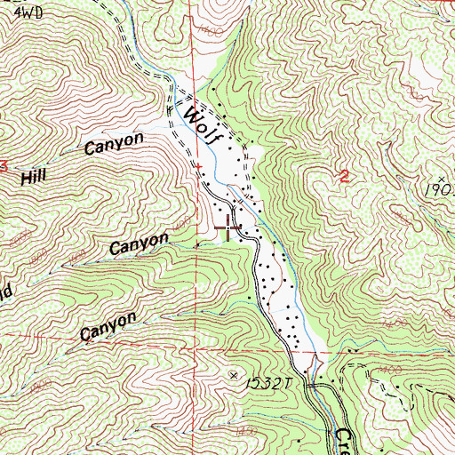 Topographic Map of Dow Ranch (historical), CA
