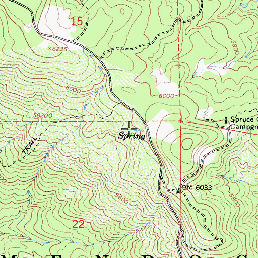 Topographic Map of Millsap Cabin (historical), CA