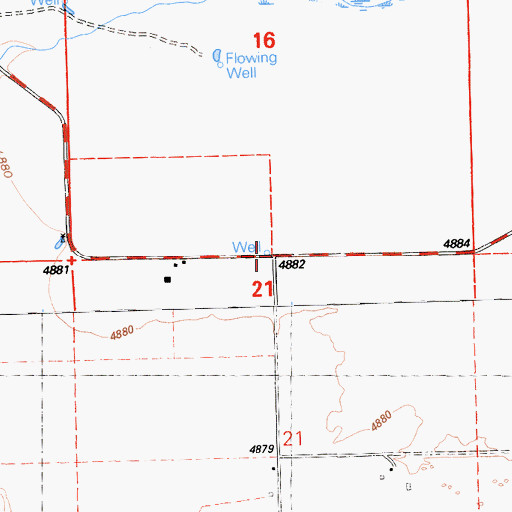 Topographic Map of Island School (historical), CA