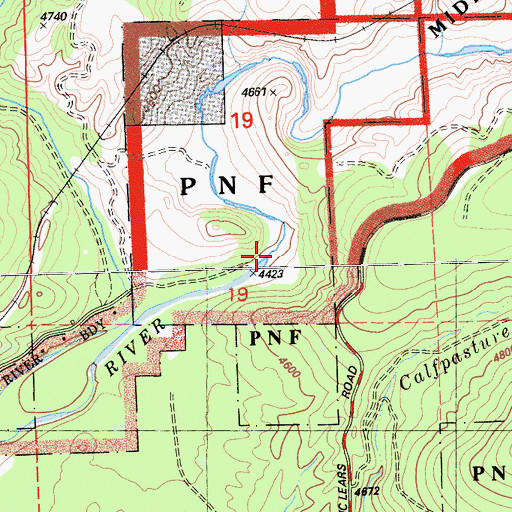 Topographic Map of Sulphur Springs, CA