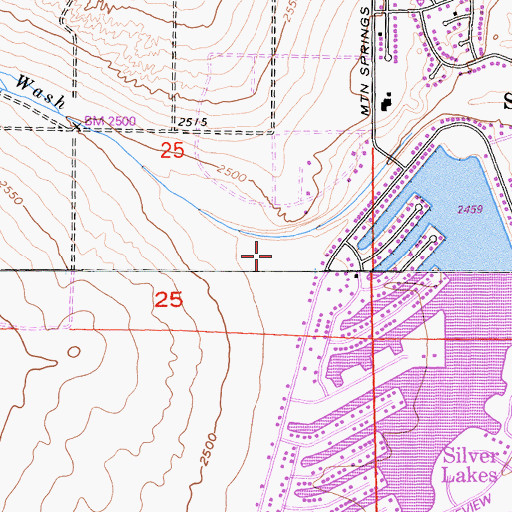 Topographic Map of Buckthorn Canyon, CA