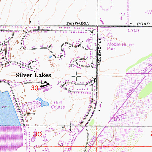 Topographic Map of Helendale Ranch (historical), CA