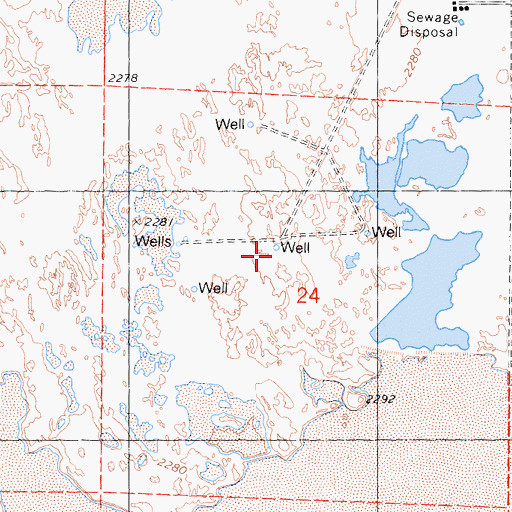 Topographic Map of Crystal Wells Gun Club (historical), CA