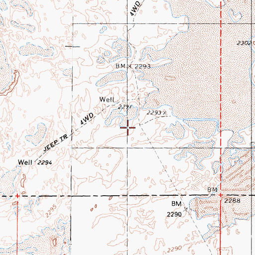 Topographic Map of Ganso Bravo Ranch (historical), CA