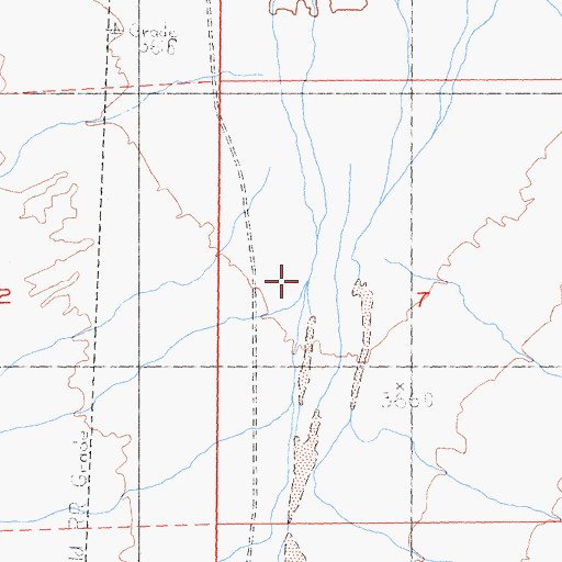Topographic Map of Hidden Valley Wash, CA