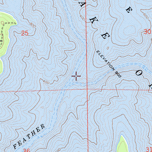 Topographic Map of Bidwell (historical), CA