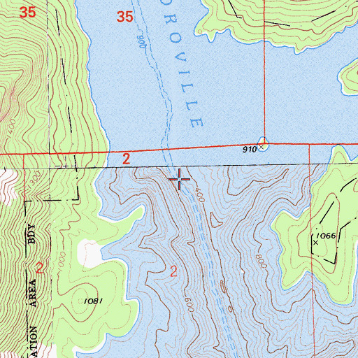 Topographic Map of Bloomer (historical), CA