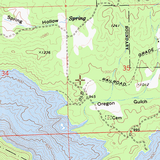 Topographic Map of Craig (historical), CA