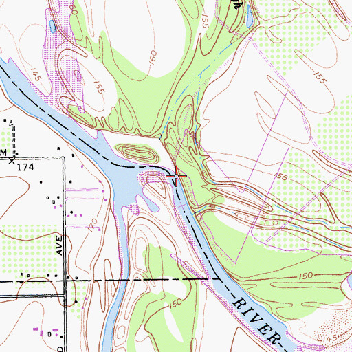 Topographic Map of Wilson Island, CA