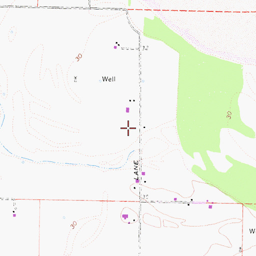 Topographic Map of Pleasant Point School (historical), CA
