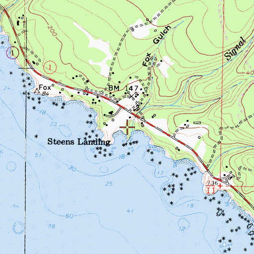 Topographic Map of Signal Port (historical), CA