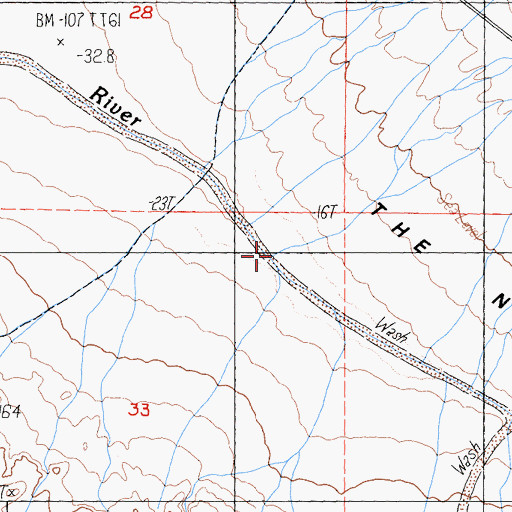 Topographic Map of Jubilee Wash, CA