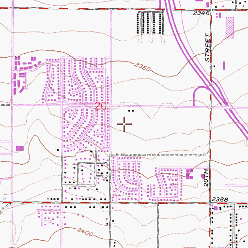 Topographic Map of Lancaster Tubercular Rest Home (historical), CA