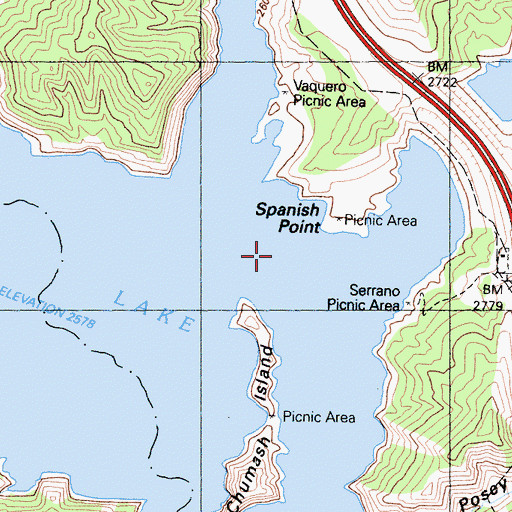 Topographic Map of Liebre Pumping Station (historical), CA