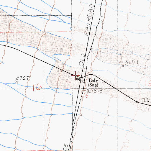 Topographic Map of Talc (historical), CA