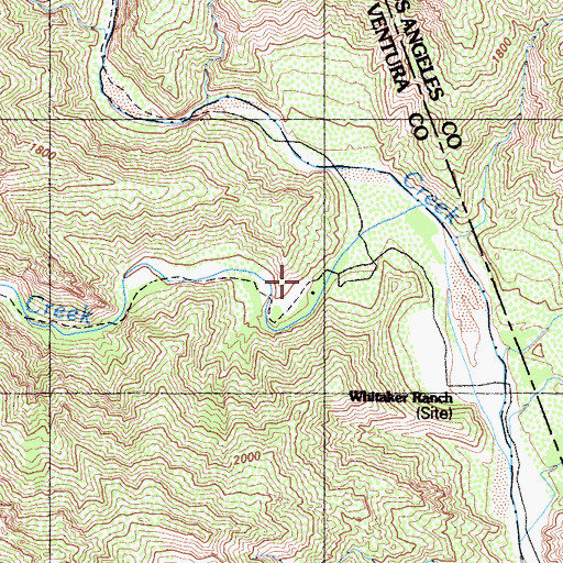 Topographic Map of Agua Blanca Camp (historical), CA