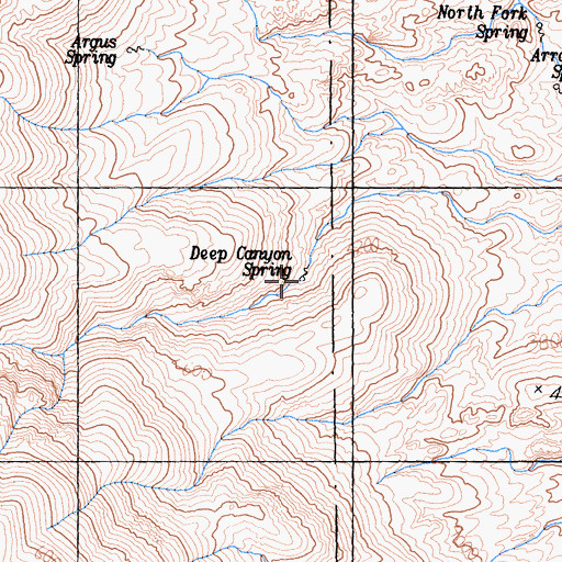 Topographic Map of Deep Canyon Spring, CA