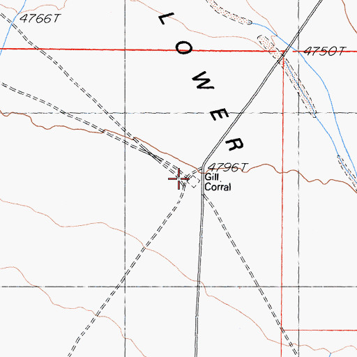Topographic Map of Gill Corral, CA