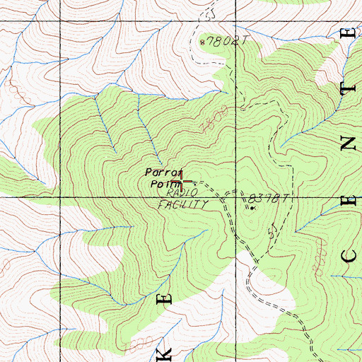 Topographic Map of Parrot Point, CA