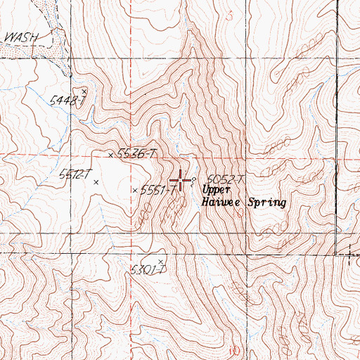 Topographic Map of Upper Haiwee Spring, CA