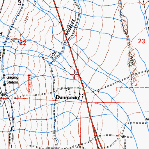 Topographic Map of Water Spout Gulch, CA