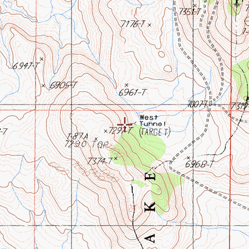 Topographic Map of West Tunnel, CA