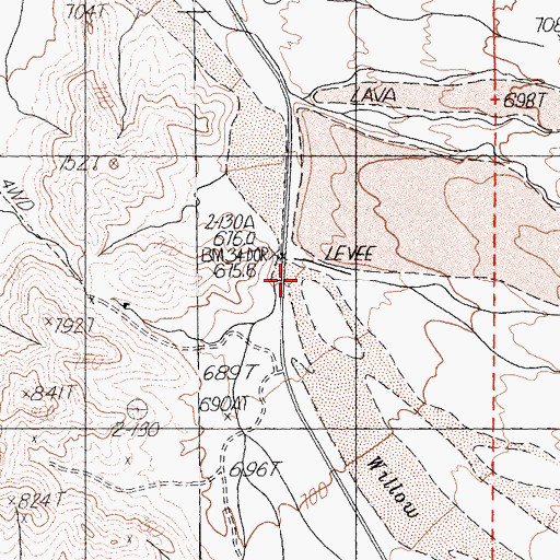 Topographic Map of Black Tank Wash, CA