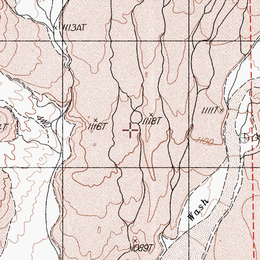 Topographic Map of Cinder Cone Lava Beds, CA