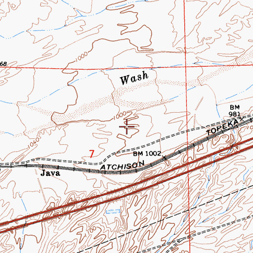 Topographic Map of Hacienda Wash, CA