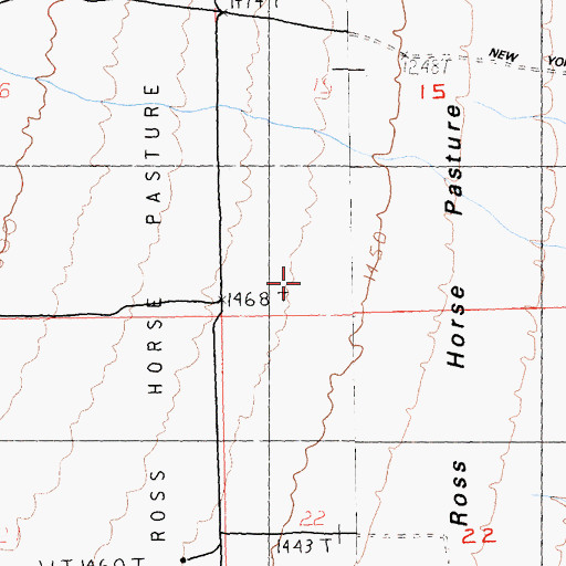 Topographic Map of Ross Horse Pasture, CA