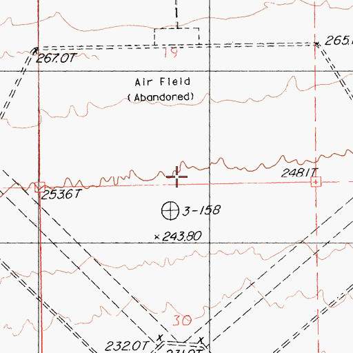 Topographic Map of Rice Air Base (historical), CA