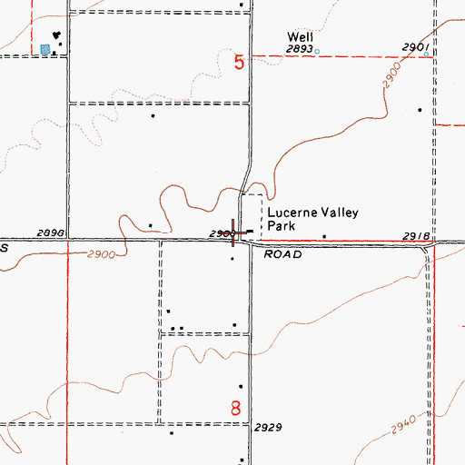 Topographic Map of Midway School (historical), CA