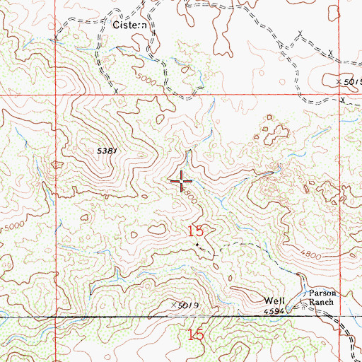 Topographic Map of Saddlerock Spring, CA