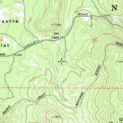 Topographic Map of Saragossa Spring, CA