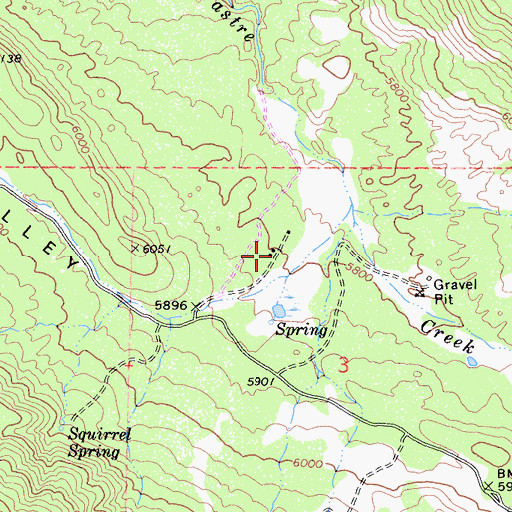 Topographic Map of Smarts Ranch, CA