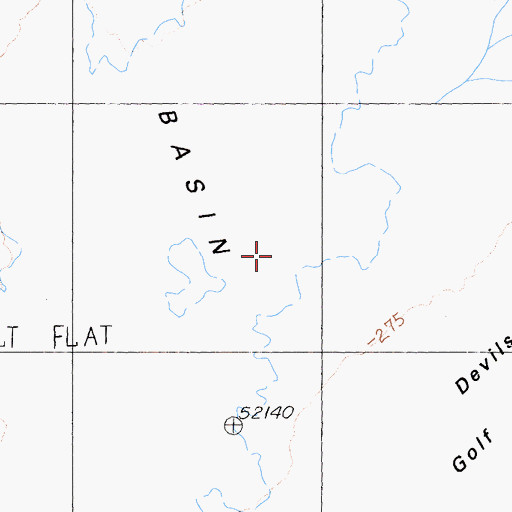 Topographic Map of Middle Basin, CA