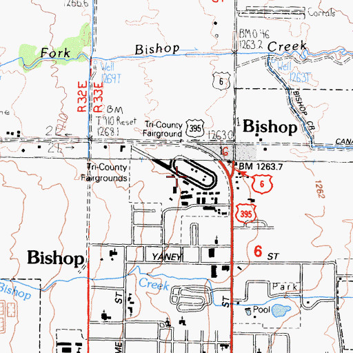 Topographic Map of Tri-County Fairgrounds, CA