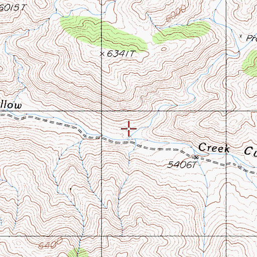 Topographic Map of White Cliff Canyon, CA