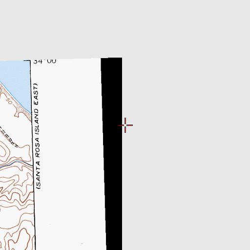 Topographic Map of Bechers Bay, CA