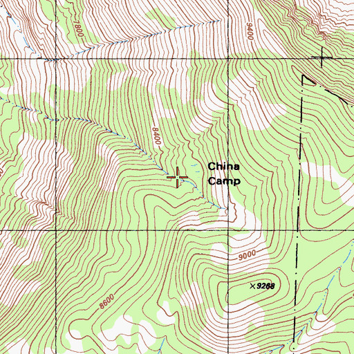 Topographic Map of China Camp, CA