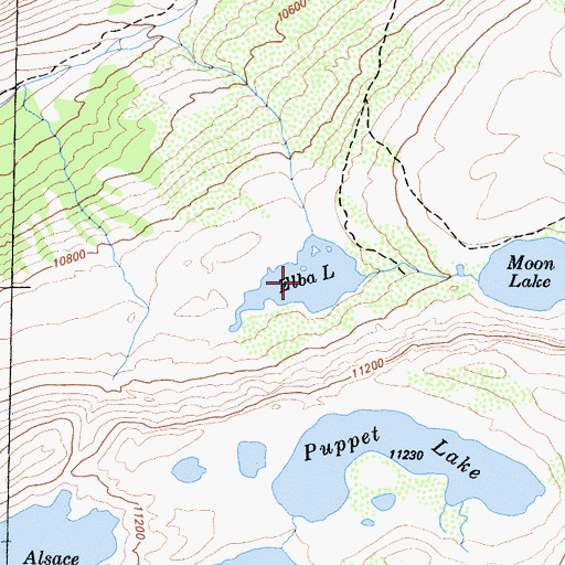 Topographic Map of Elba Lake, CA