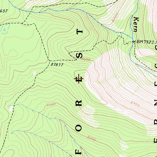 Topographic Map of Camelback, CA