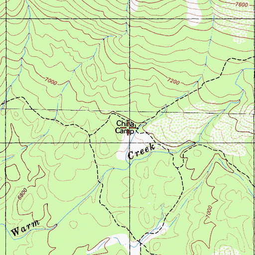 Topographic Map of China Camp, CA