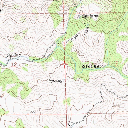 Topographic Map of Crows Nest, CA