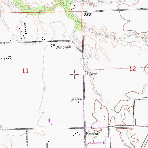 Topographic Map of Estrella School (historical), CA