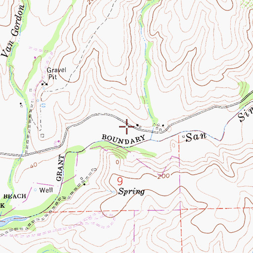 Topographic Map of Home School (historical), CA