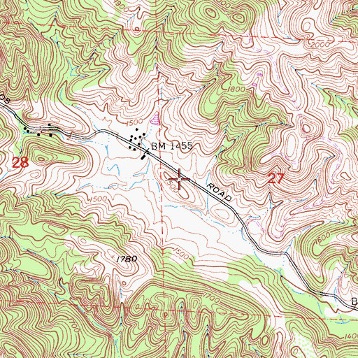 Topographic Map of Josephine School (historical), CA
