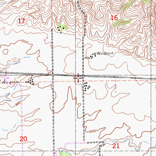 Topographic Map of Linne School (historical), CA