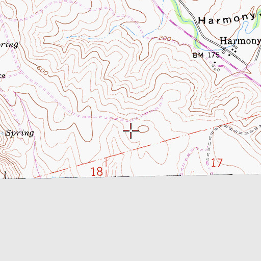 Topographic Map of Porta Suela, CA
