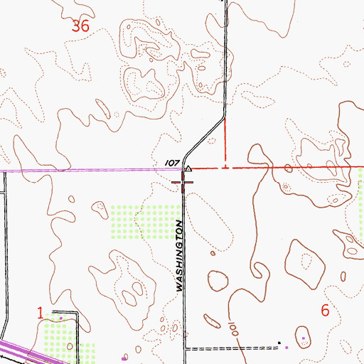 Topographic Map of Chuckwalla Ranch (historical), CA